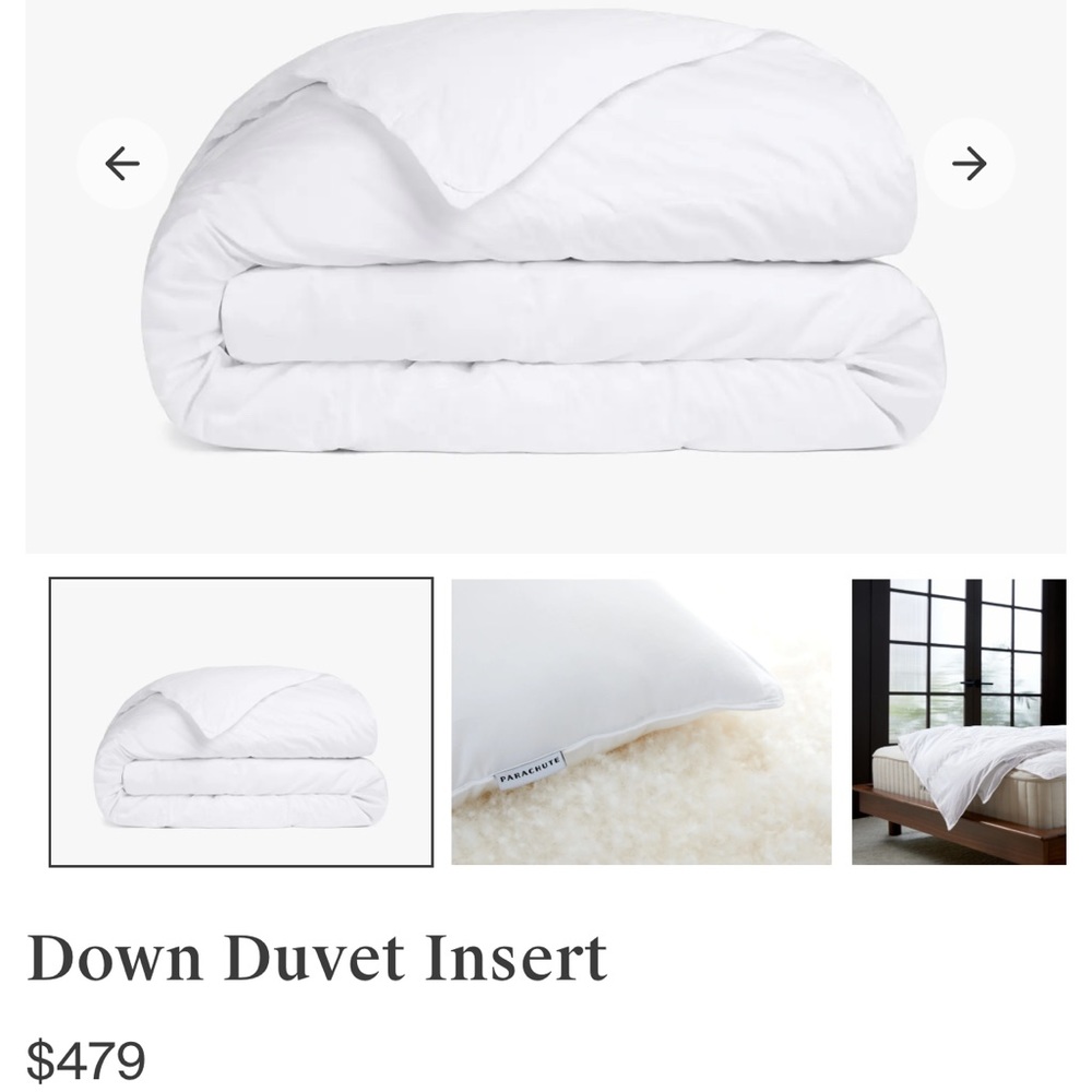 New Parachute King Lightweight Down Insert